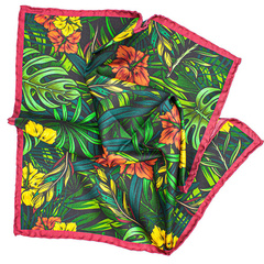 Silk Pocket Square - Jungle