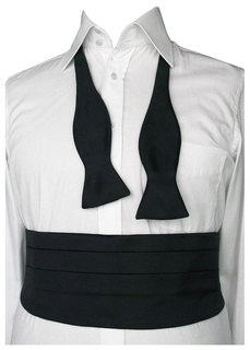 Tuxedo Set- Belt and Bow Tie (Size L)