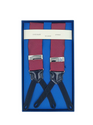 Burgundy Jacquard Silk Braces