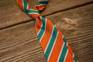 Classic Silk Tie - Regimental Orange