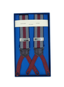 Elastic Braces - Burgundy Herring-Bone