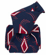 Silk Tie - Blue Parallelograms