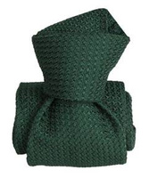 Grenadine Garza Grossa Tie - Bottle Green