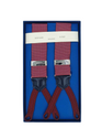 Burgundy Micro Herring-Bone Jacquard Silk Braces