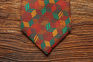 Silk Tie - Brown Cubes