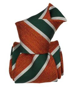 Classic Silk Tie - Regimental Orange