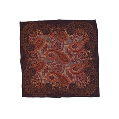 Wool Pocket Square - PoW Paisley