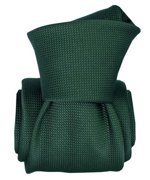 Jacquard Silk Tie - Bottle Green