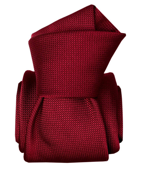 Jacquard Silk Tie - Burgundy