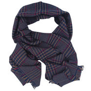 Woolen Scarf - Navy and Brown PoW