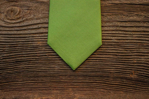 Jacquard Silk Tie - Lime