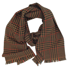 Woolen Scarf - Camel Brown PoW