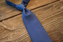 Jacquard Silk Tie - Navy