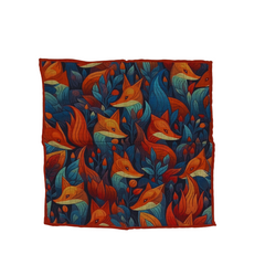 Wool Pocket Square - Fox