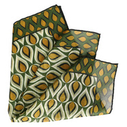 Natural Blend Pocket Square - Yellow Teardrop