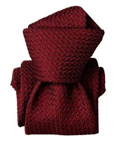 Grenadine Garza Grossa Tie - Burgundy