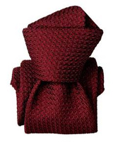 Grenadine Garza Grossa Tie - Burgundy