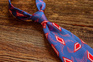 Silk Tie - Blue Parallelograms