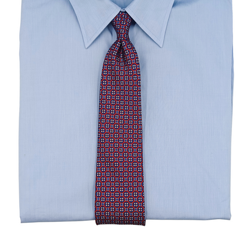 Printed Silk Tie - Multicolour Shapes