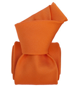 Jacquard Silk Tie - Orange