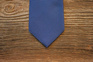 Jacquard Silk Tie - Navy