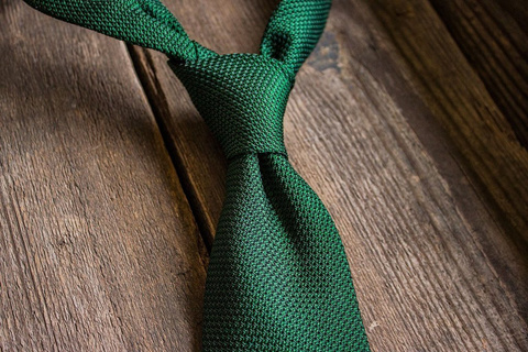 Grenadine Garza Fina Tie - Bottle Green